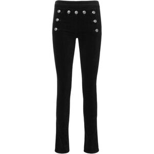 Veronica Beard Pants 28 Womens Jane Skinny Black Velvet Sailor